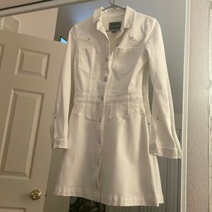 Brand new GUESS denim white dress